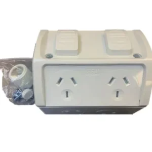 HEM Double Socket IP53 Weatherproof - 10A