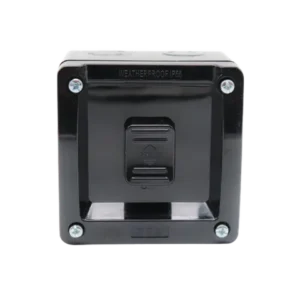 HEM BLACK Single Switch IP56 16A